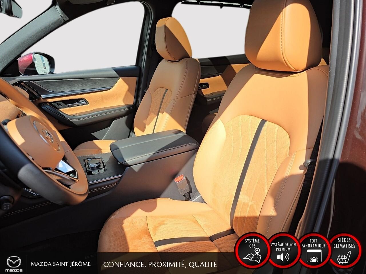 Mazda CX-90 hybride léger 2025 Rouge Saint-Jérôme - photo #16