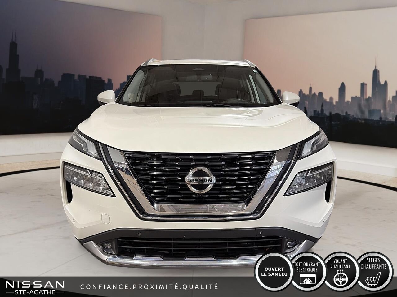 2021 Nissan Rogue TRACTION INTÉGRALE | TOIT OUVRANT PANORAMIQUE | CUIR | BOSE | UN SEUL PROPRIÉTAIRE White Saint-Jérôme - photo #1