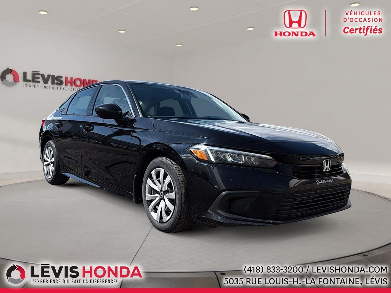 Honda Civic LX LX CVT 2023 Blanc Lévis - photo #4