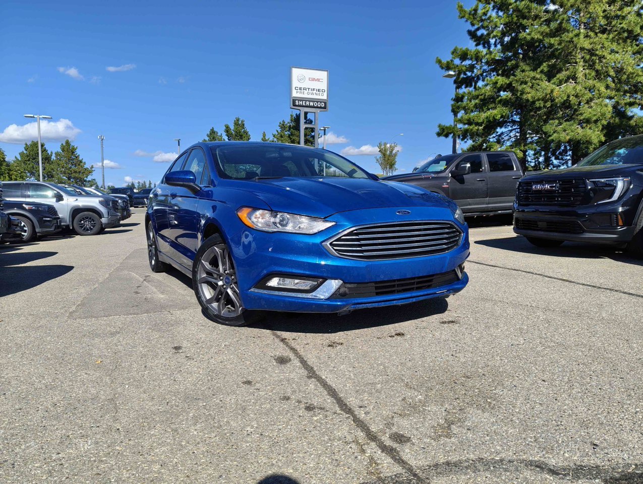 2018 Ford Fusion SE FWD Blue Sherwood Park - photo #1