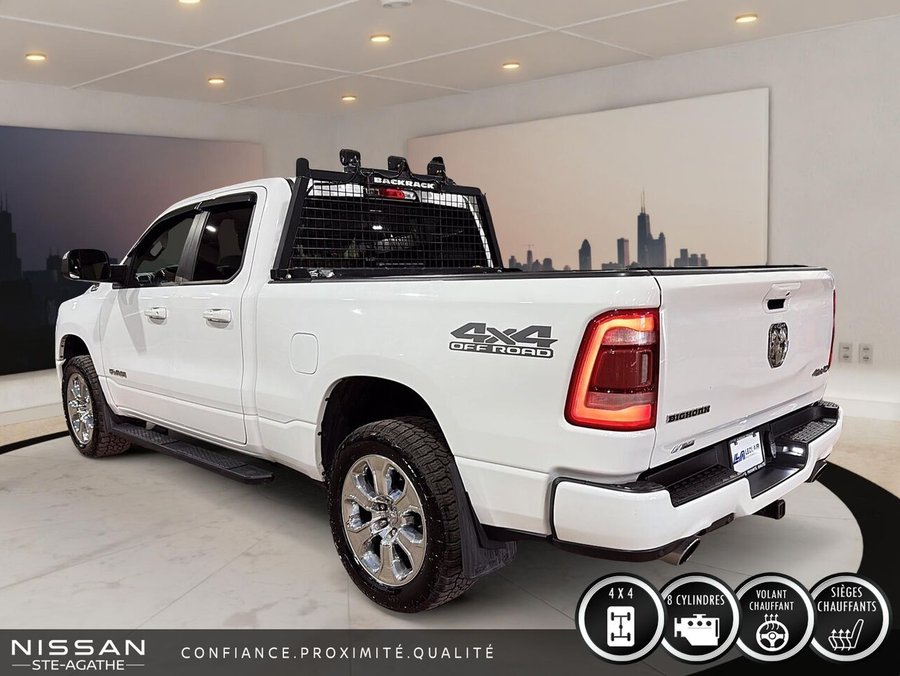 Ram 1500 BIG HORN QUAD CAB 4X4 | V8 HEMI ETORQUE | APPLE CARPLAY | ATTELAGE DE REMORQUAGE 2020 Blanc