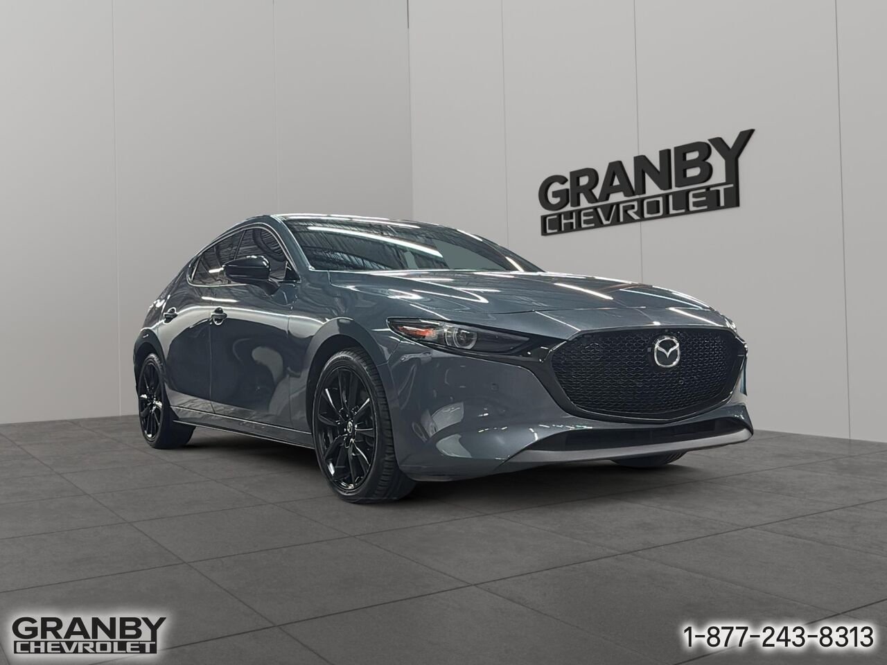 Mazda Mazda3 Sport GT avec moteur turbo BA TI i-ACTIV | G3618 2023 Gris Granby - photo #2