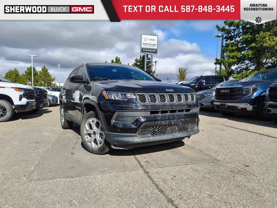 2025 Jeep Compass Sport 2.0T 4X4 | Heated Seats Black