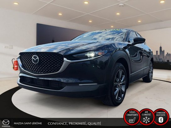 2023 Mazda CX-30 GT | CUIR | TOIT OUVRANT | NAVIGATION | AWD | CAMÉRA 360 Black
