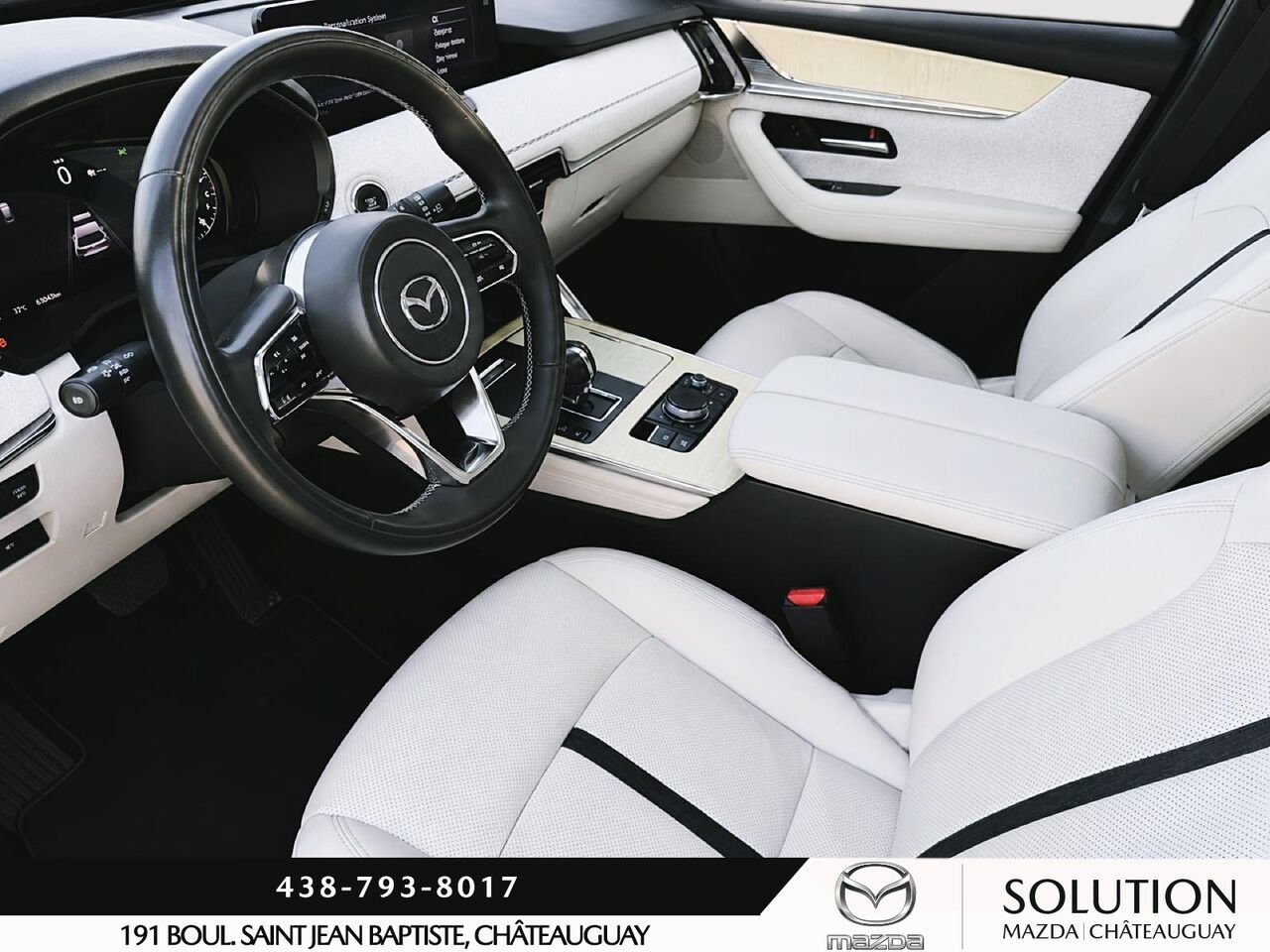 Mazda CX-90 MHEV JAMAIS ACCIDENTÉ /7 PASSAGERS /APPLE CARPLAY ET ANDROID AUTO 2024 Rouge Châteauguay - photo #4