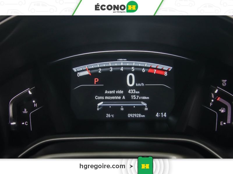 Honda CRV 821256 | TOURING AWD A/C CUIR TOIT MAGS 2018 Noir Laval - photo #8