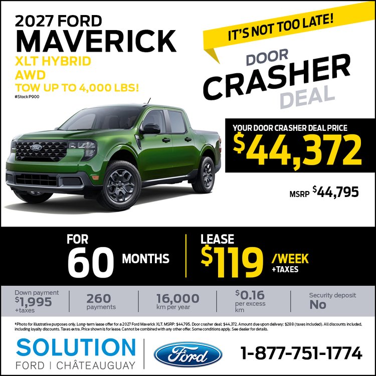 Solution ford promo octobre MAVERICK 2027 EN 1