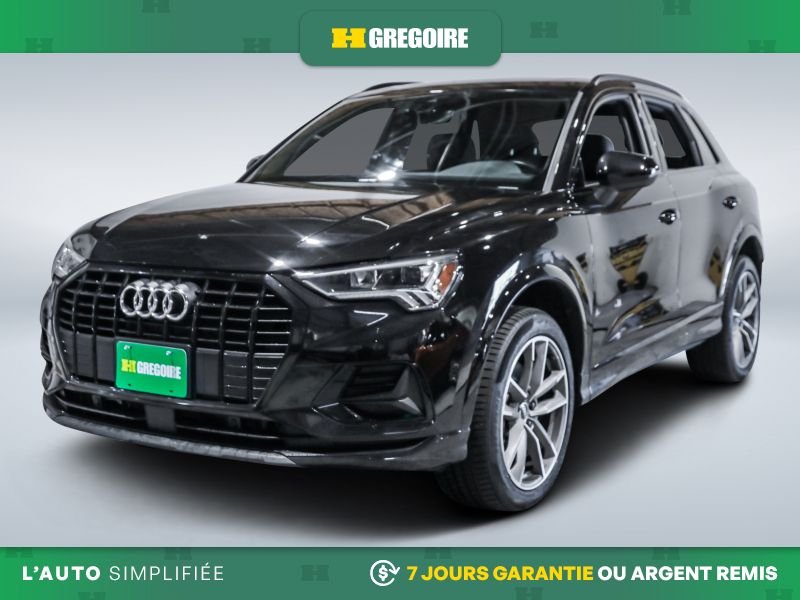 Audi Q3 Komfort AWD AUTO AC CUIR TOIT MAGS CAM RECULE BLUE 2023 Noir