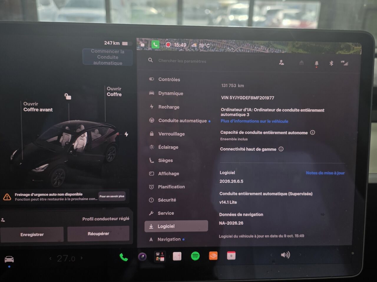 Tesla Model Y 2021 Noir Longueuil, - photo #9