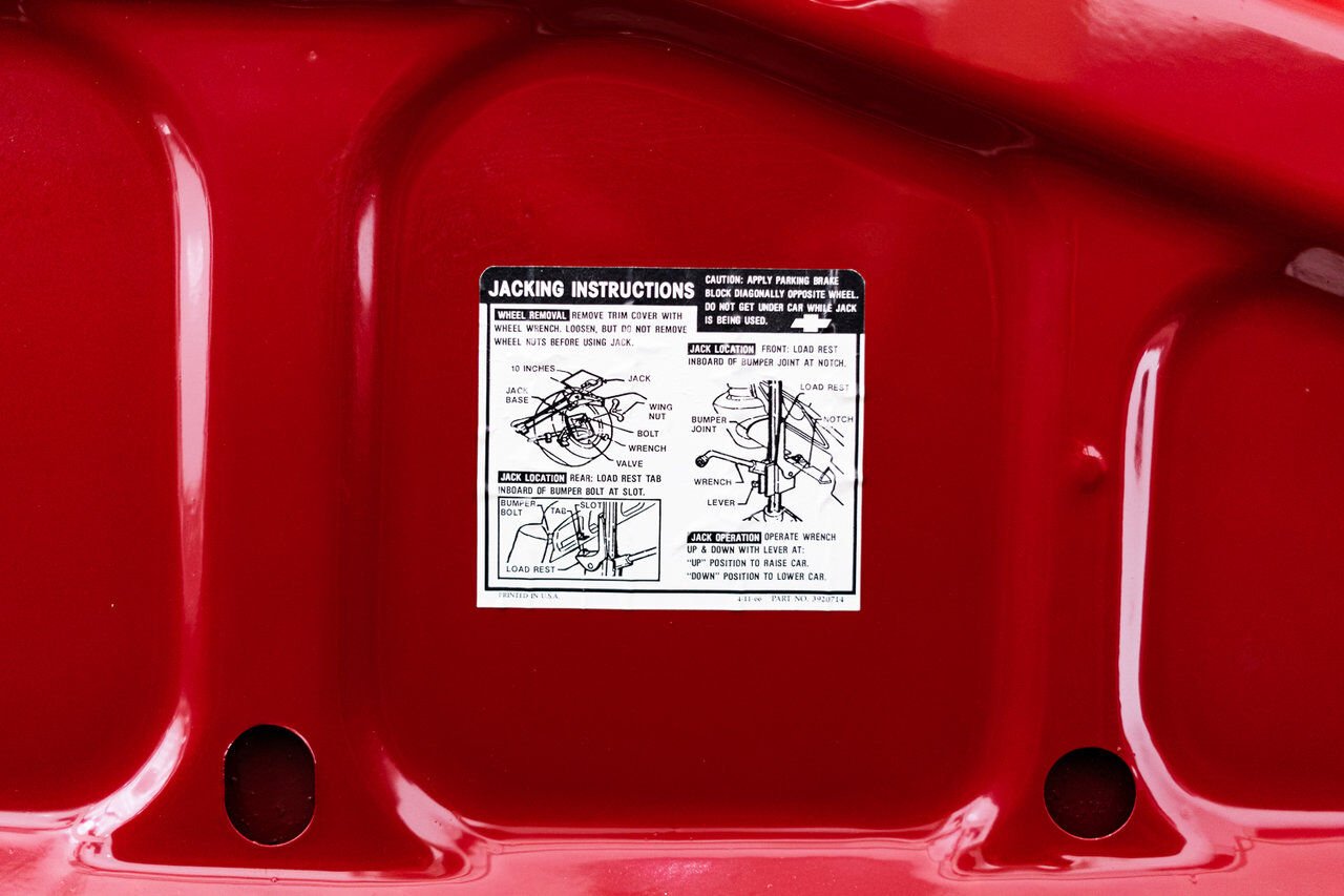 Chevrolet Impala Match N# L72 427/425 4spd 4.56gear Org Bill Of Sale | PRIX EN USD 1968 Rouge Montréal - photo #71