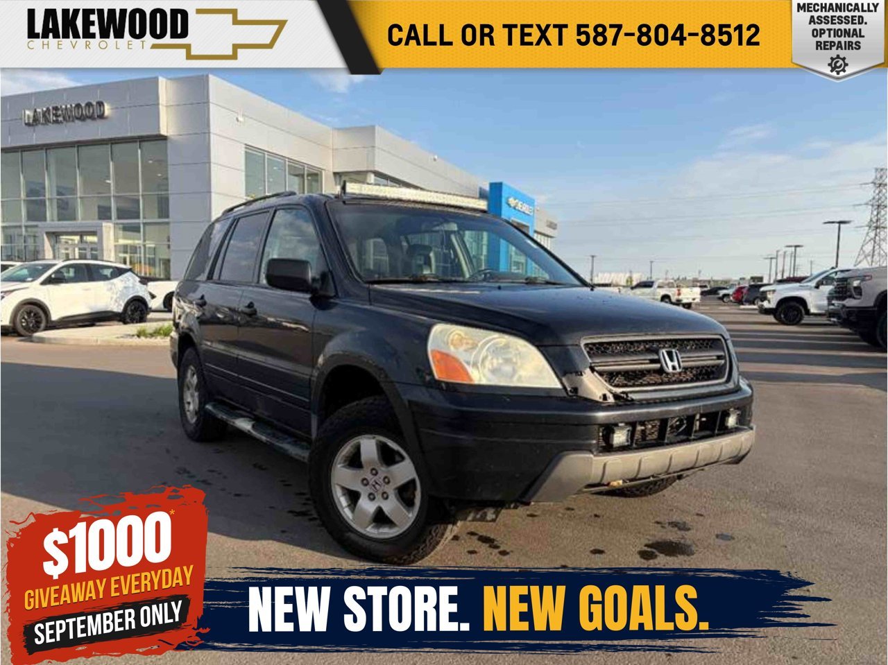 2003 Honda Pilot 4dr 4WD EX Auto w/Leather Black Sherwood Park - photo #0
