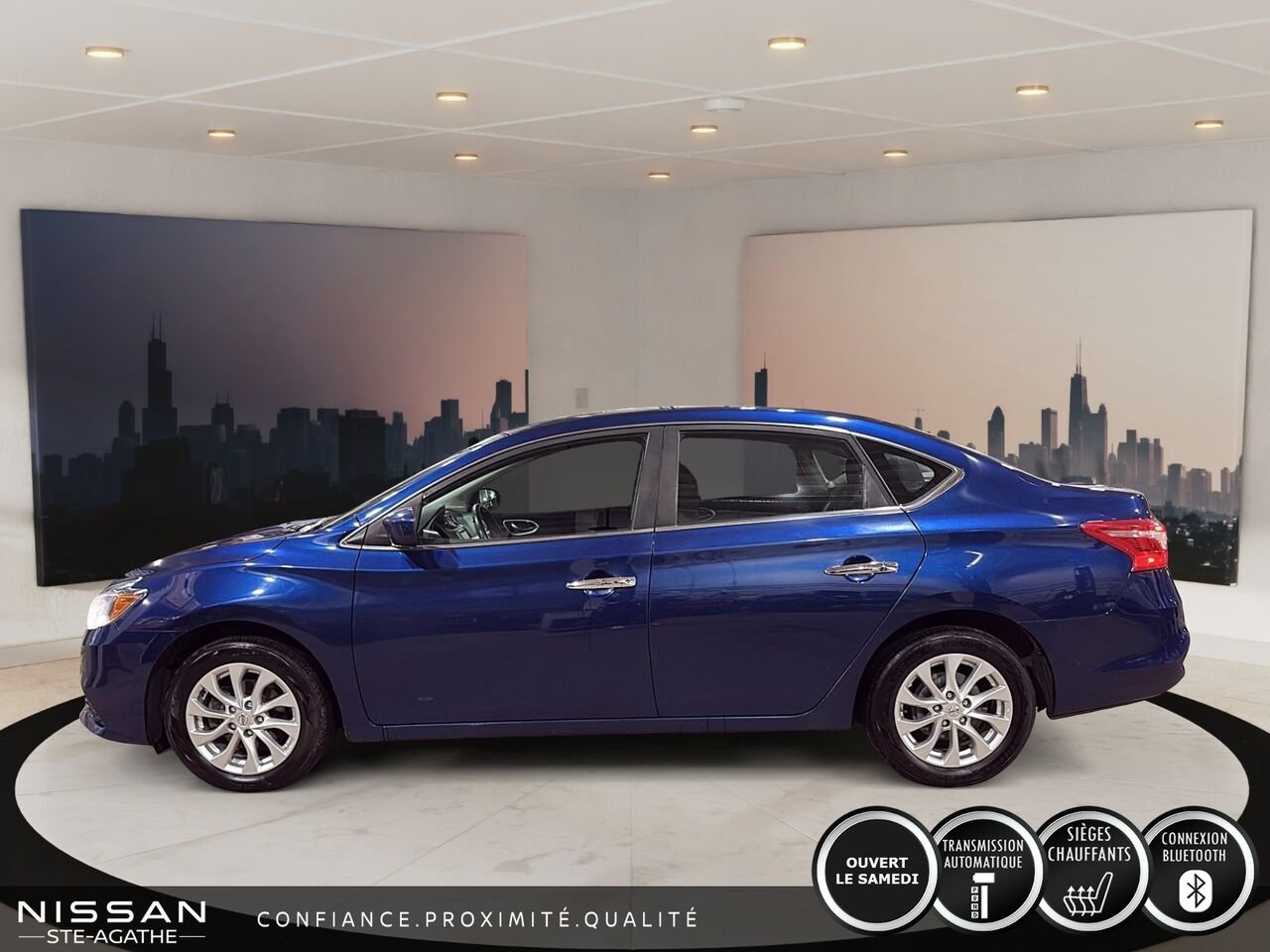 2019 Nissan Sentra SV | AUTOMATIQUE | CLIMATISATION | GROUPE ÉLECTRIQUE | 110 719 KM Blue Saint-Jérôme - photo #5