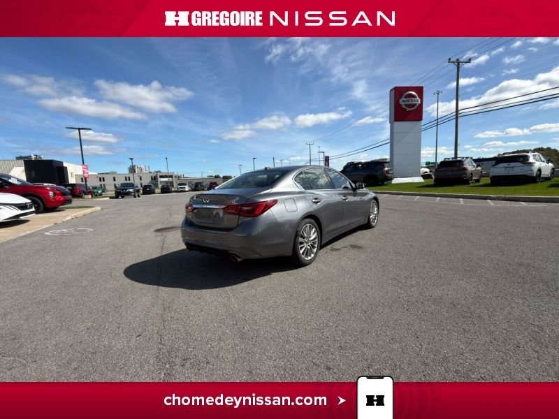 Infiniti Q50 CL7450 | LUXE AWD Cuir Toit Caméra Mags Carplay 2024 Gris Laval - photo #10