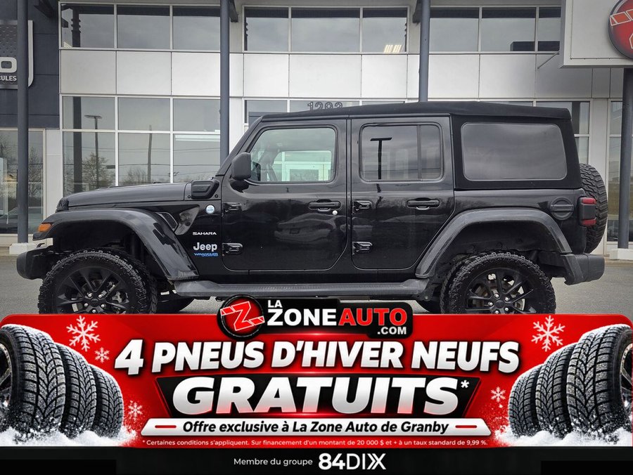 Jeep Wrangler 4xe Unlimited Sahara 4x4 2021 Noir