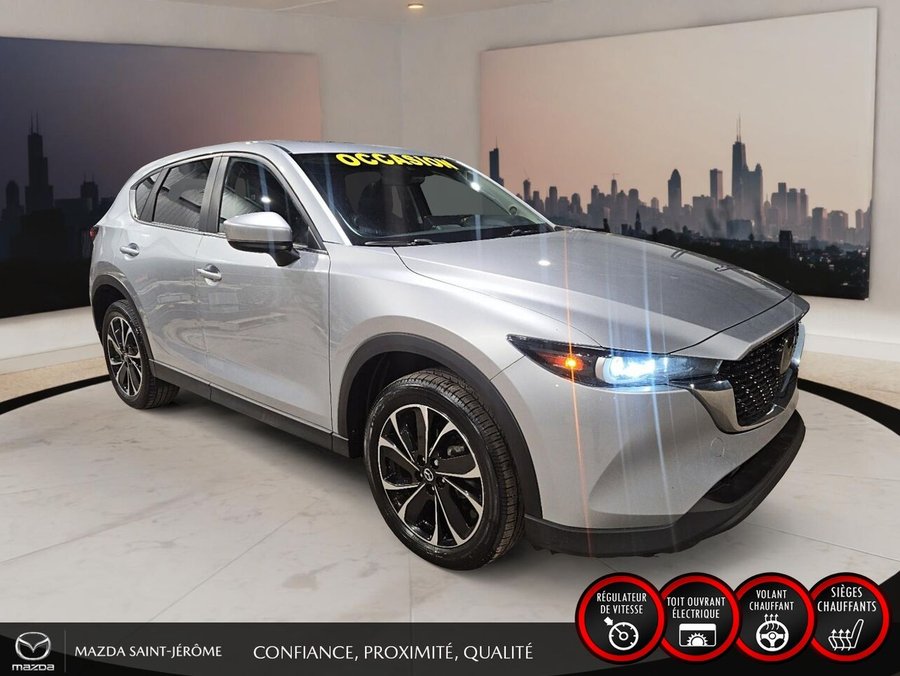 Mazda CX-5 GS LUXURY | TOIT OUVRANT | CUIR | AWD | 2023 Argent