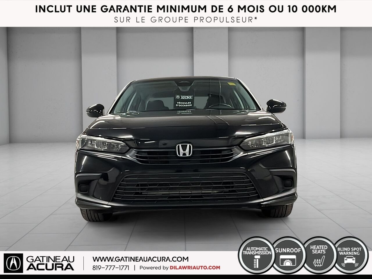 Honda Civic EX 2022 Noir Gatineau - photo #12