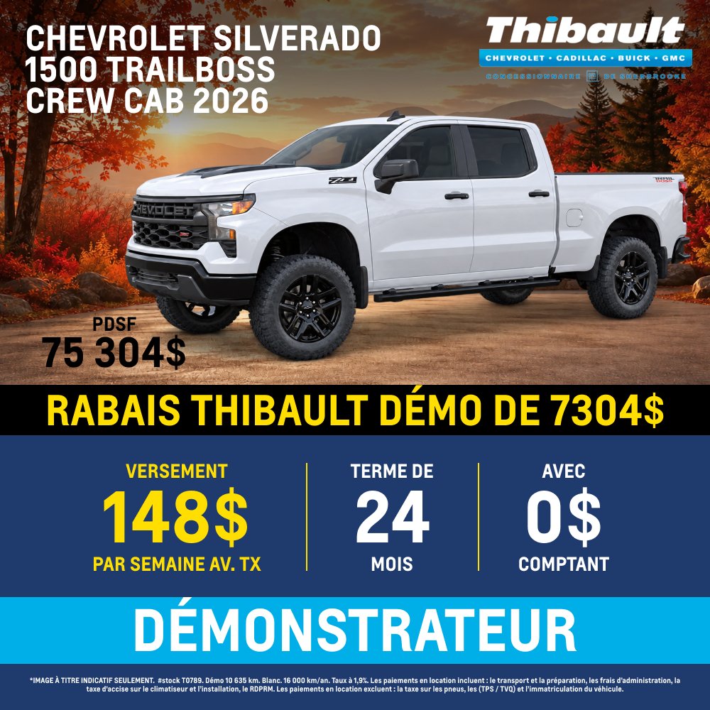 Chevrolet Silverado Trailboss Crew Cab 2026