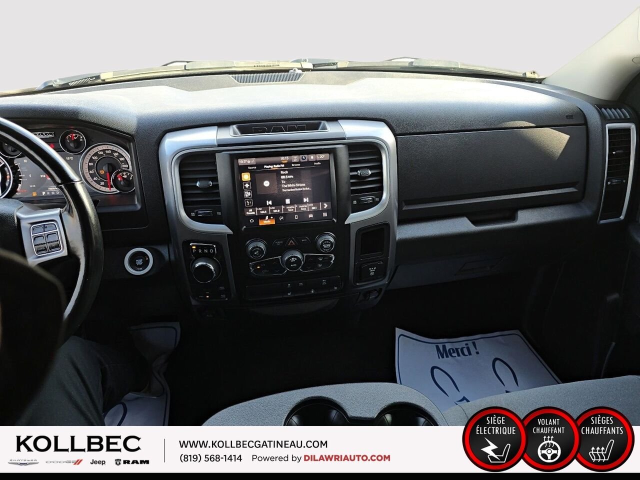 RAM 1500 SLT CrewCab 4x4 2022 Blanc Ottawa & Gatineau - photo #2