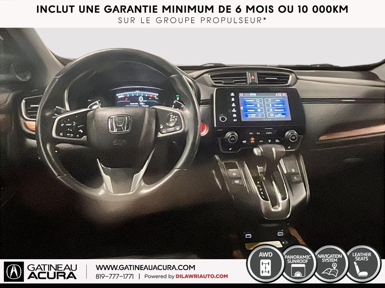 Honda CR-V Touring AWD 2020 Blanc Gatineau - photo #2