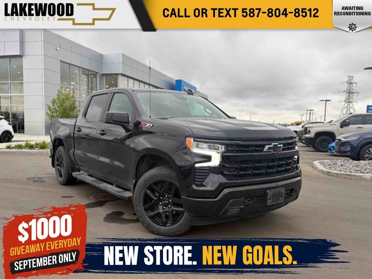 2023 Chevrolet Silverado 1500 4WD Crew Cab 147 RST Black Sherwood Park - photo #0