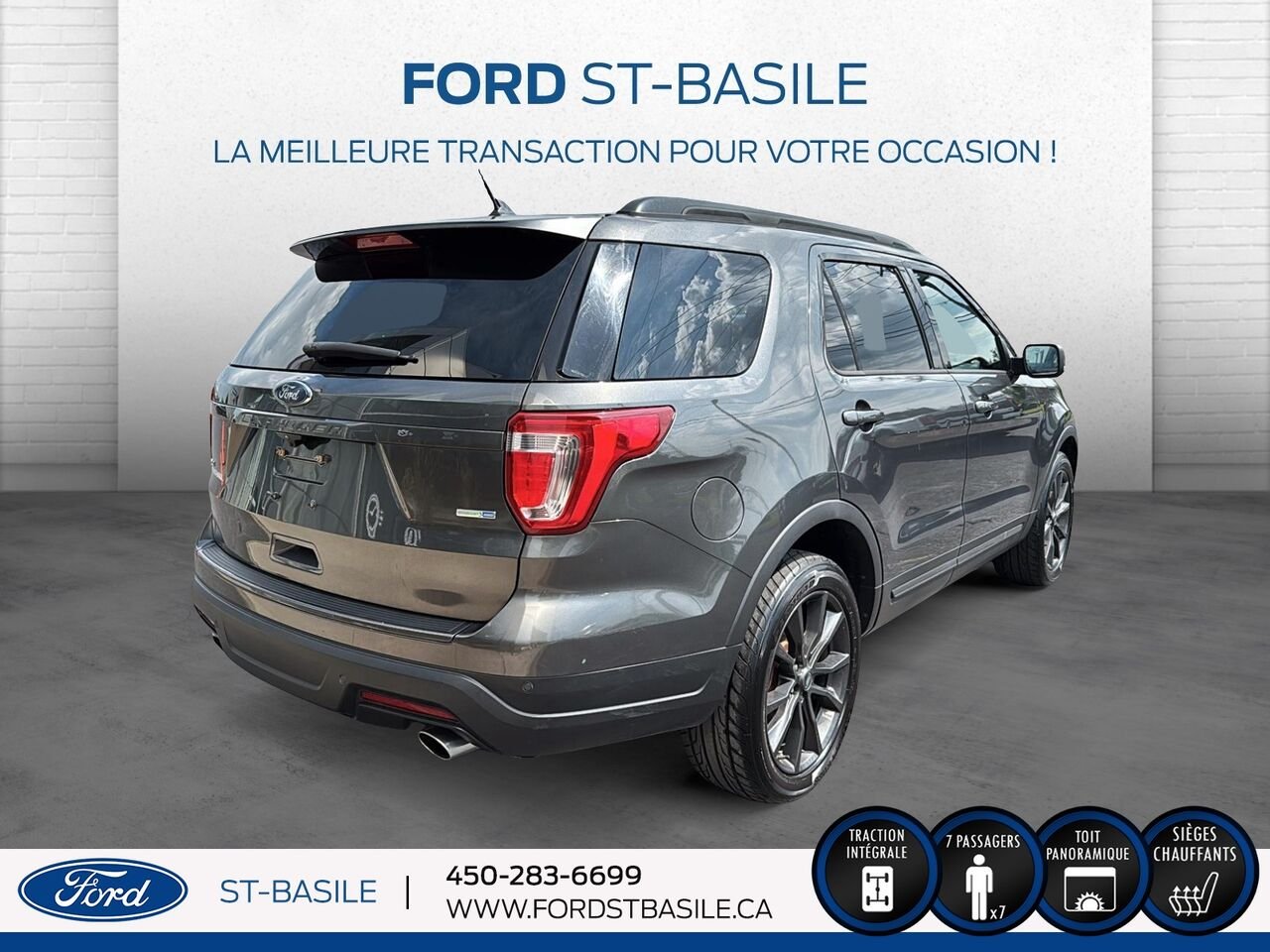 Ford EXPLORER 2019 gray Saint-Basile-le-Grand - photo #8