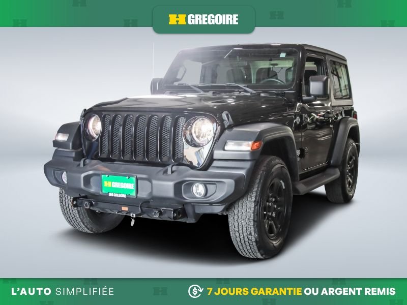 Jeep Wrangler 821782 | Sport 4WD AUTO A/C MAGS CAM RECUL BLUETOOTH 2019 Noir Laval - photo #2