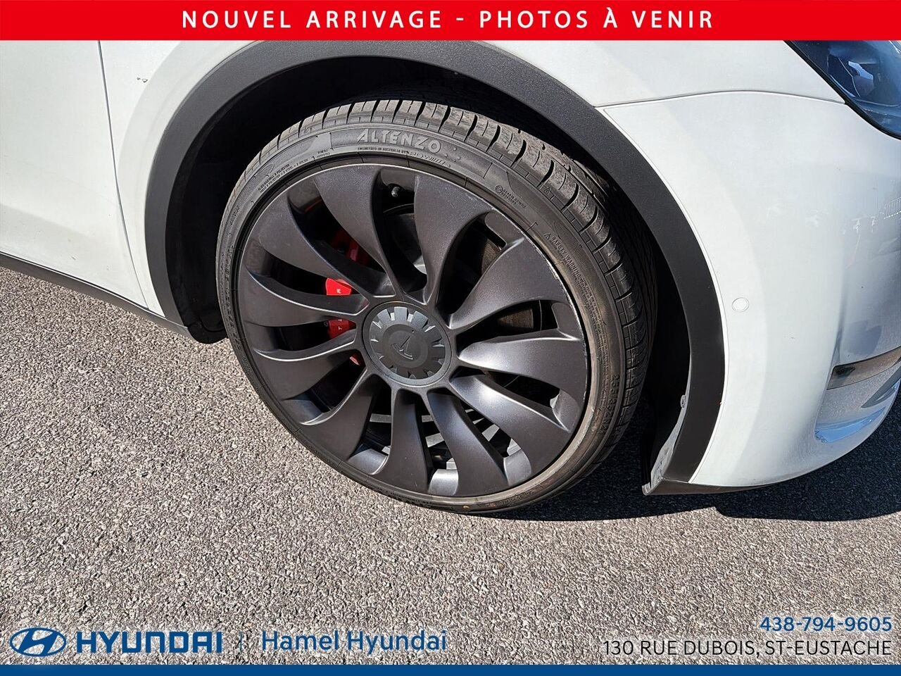 Tesla Model Y 2021 Blanc Saint-Eustache - photo #1