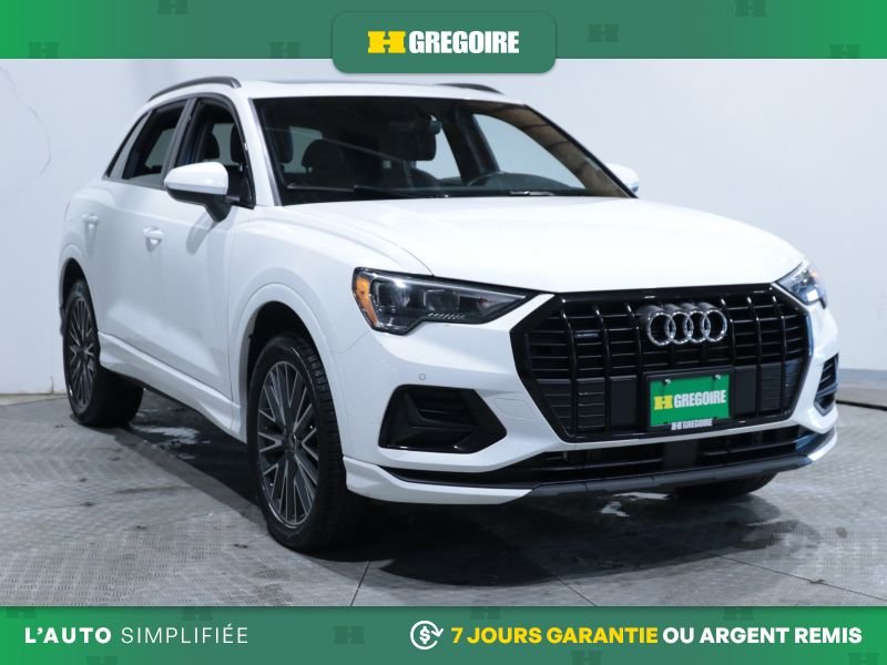 Audi Q3 Komfort AWD AUTO AC CUIR TOIT CAM RECULE BLUETOOTH 2022 Blanc