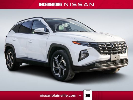 Hyundai Tucson Luxury AWD CUIR TOIT PANO HYBRIDE 2023 Blanc