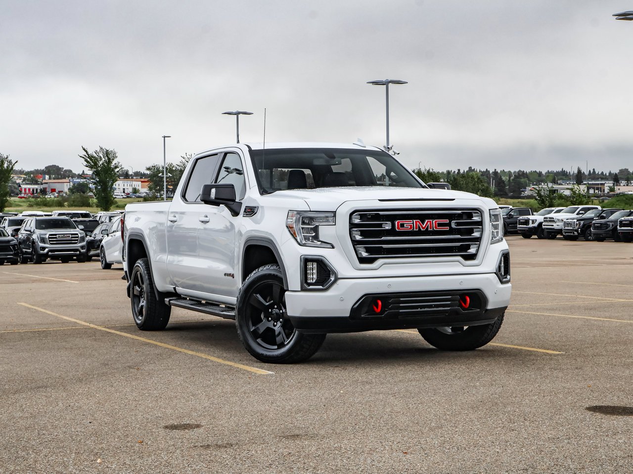 2019 GMC Sierra 1500 4WD Crew Cab 157 AT4 White Sherwood Park - photo #1