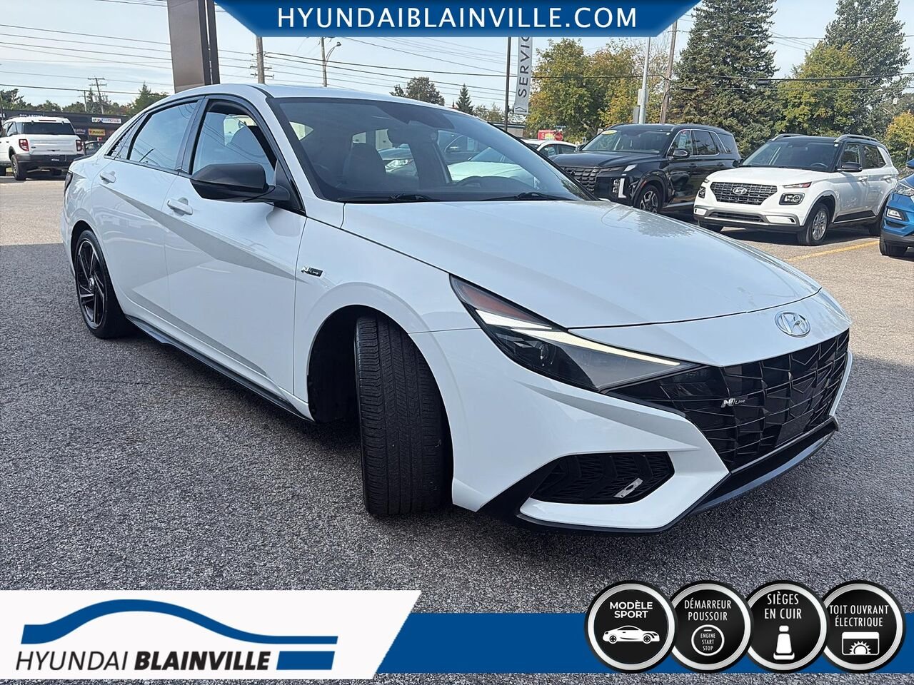 Hyundai Elantra 2023 Blanc Blainville - photo #2