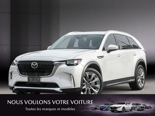 Mazda CX-90 hybride léger GT 2026 Blanc rhodium métallisé