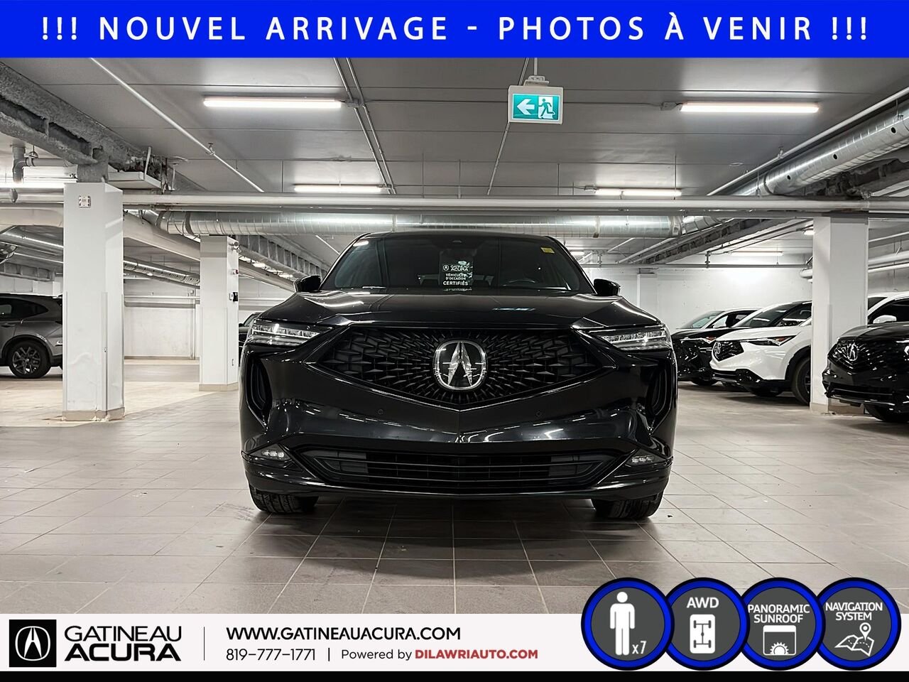 2022 Acura MDX A-Spec SH-AWD Black Gatineau - photo #1