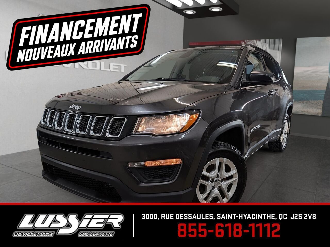 JEEP COMPASS SPORT 2018 Gris Saint-Hyacinthe - photo #0
