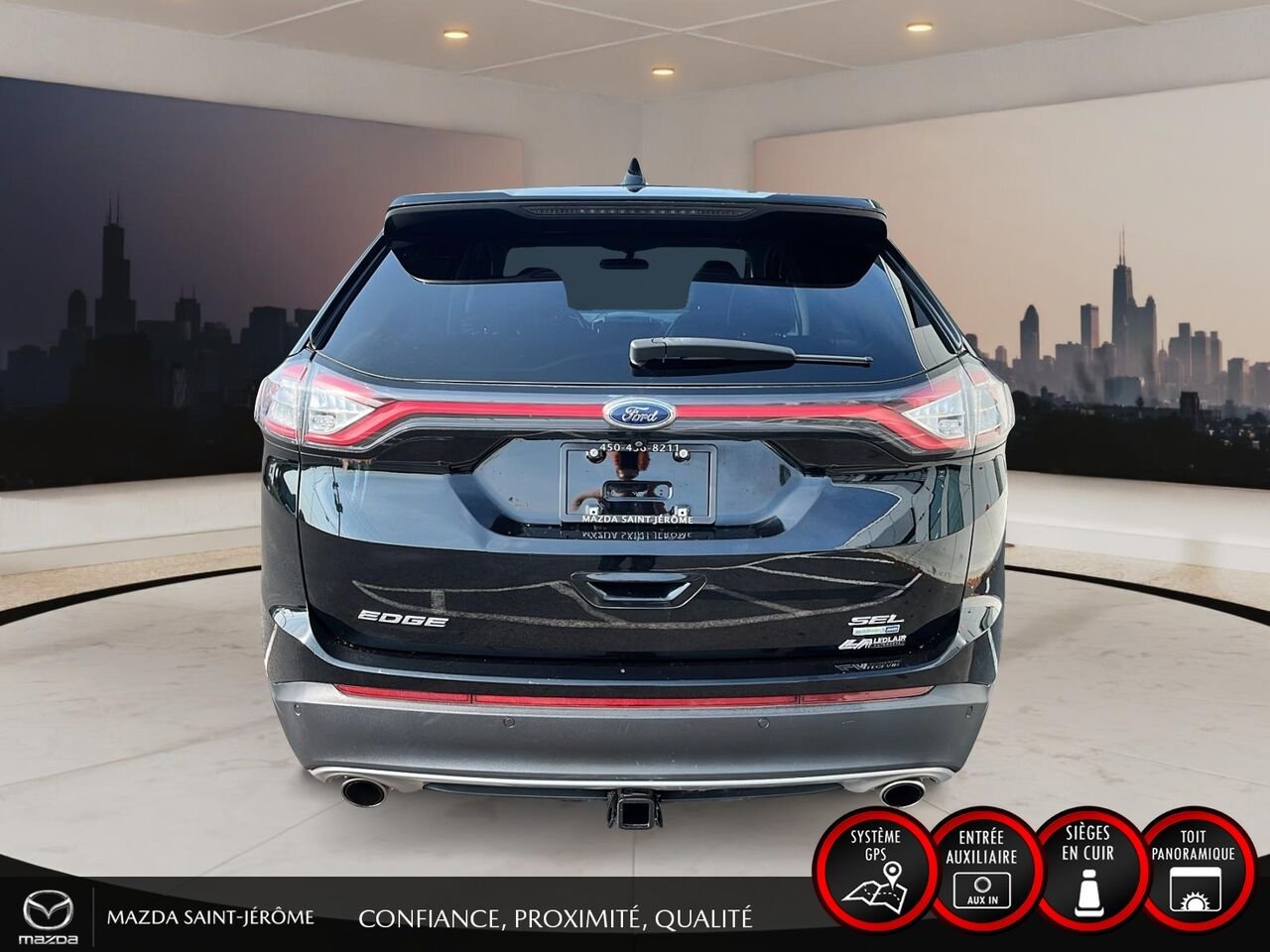 2018 Ford Edge Black Ste-Agathe des Monts - photo #6