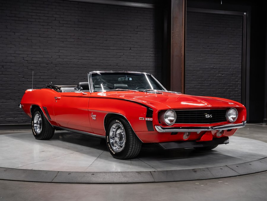 1969 Chevrolet Camaro SS | Convertible | 4 Speed Manual | Power Steering | 350 Small Block Red
