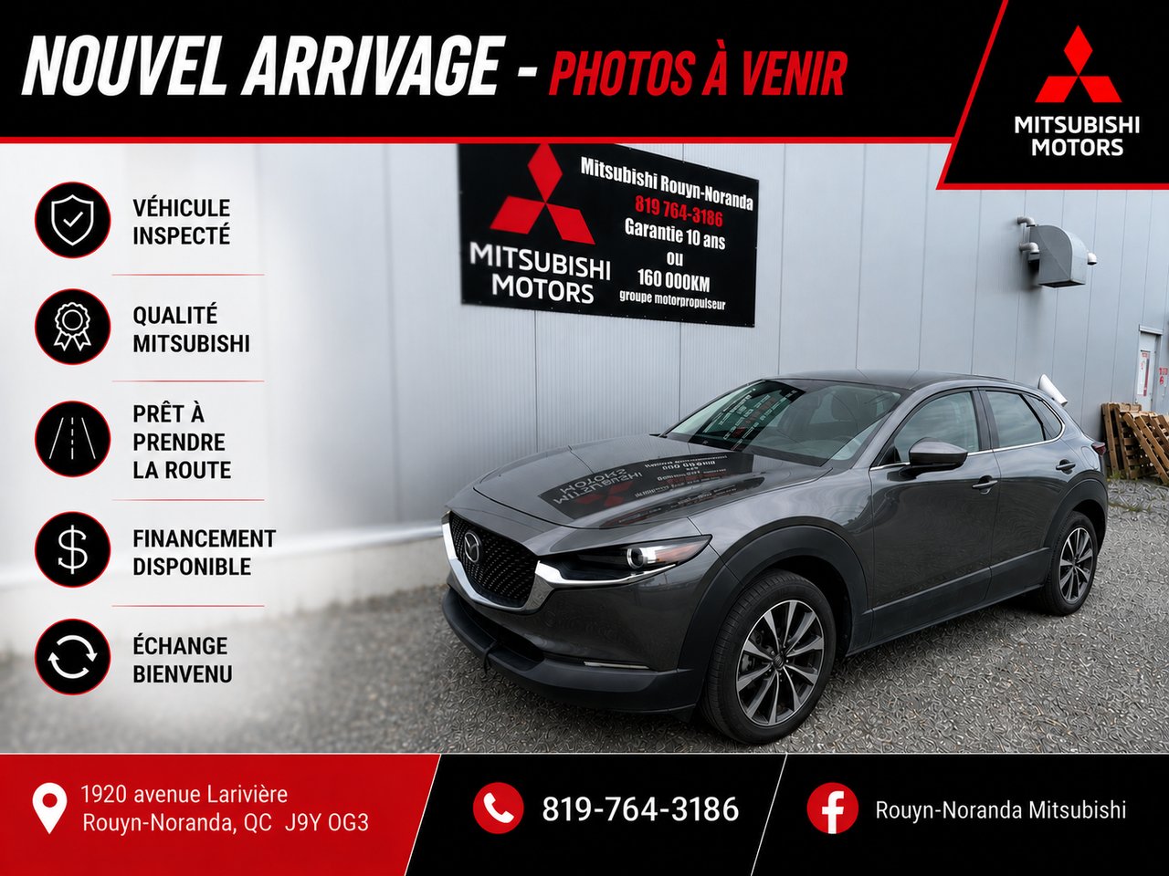 Mazda CX-30 GS TI 2022 Gris Rouyn-Noranda - photo #0