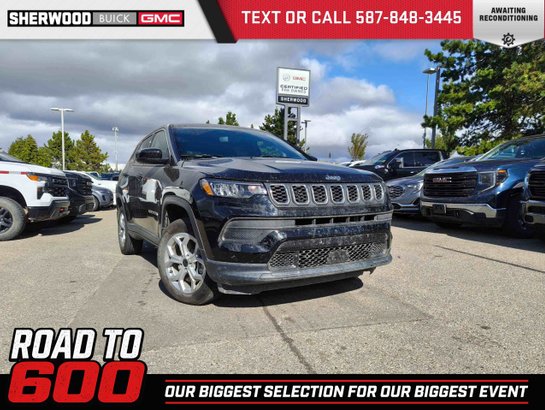 2025 Jeep Compass Sport 2.0T 4X4 | Heated Seats Black