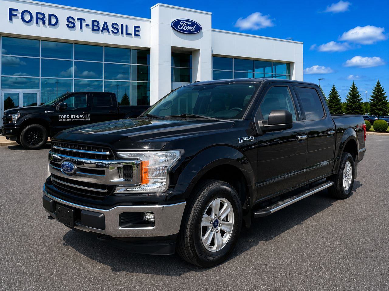 Black 2018 Ford F-150 Pickup Truck Four-Wheel Drive Automatic