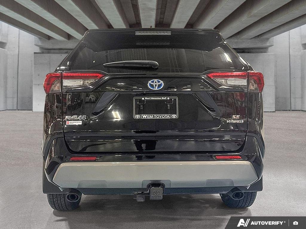 2022 Toyota RAV4 2602099A | Hybrid SE, well maintained, local trade Black Edmonton - photo #4