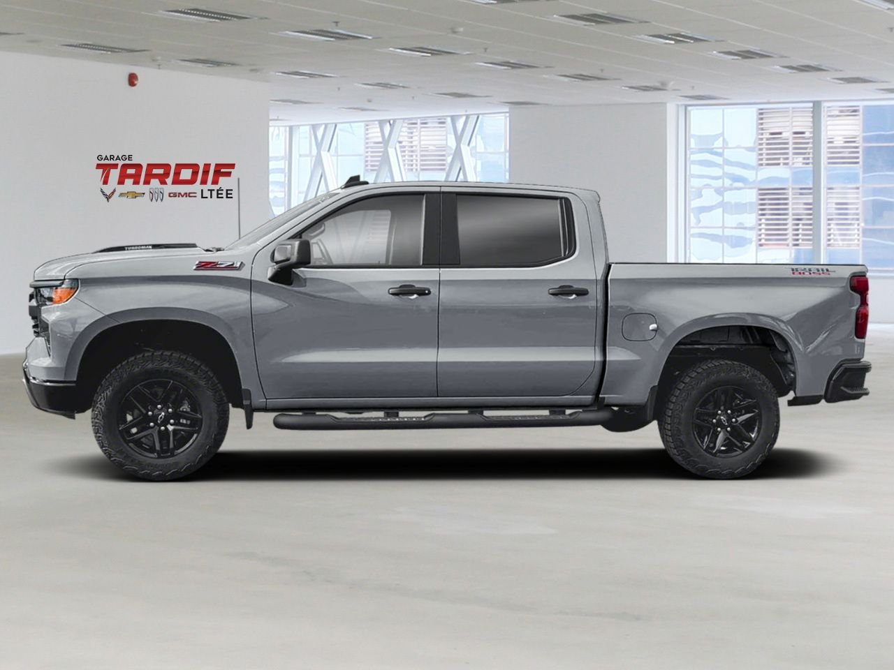 CHEVROLET Silverado 1500 Custom Trail Boss cabine multiplace 4RM 157 po 2026 Gris sterling métallisé Amos - photo #1