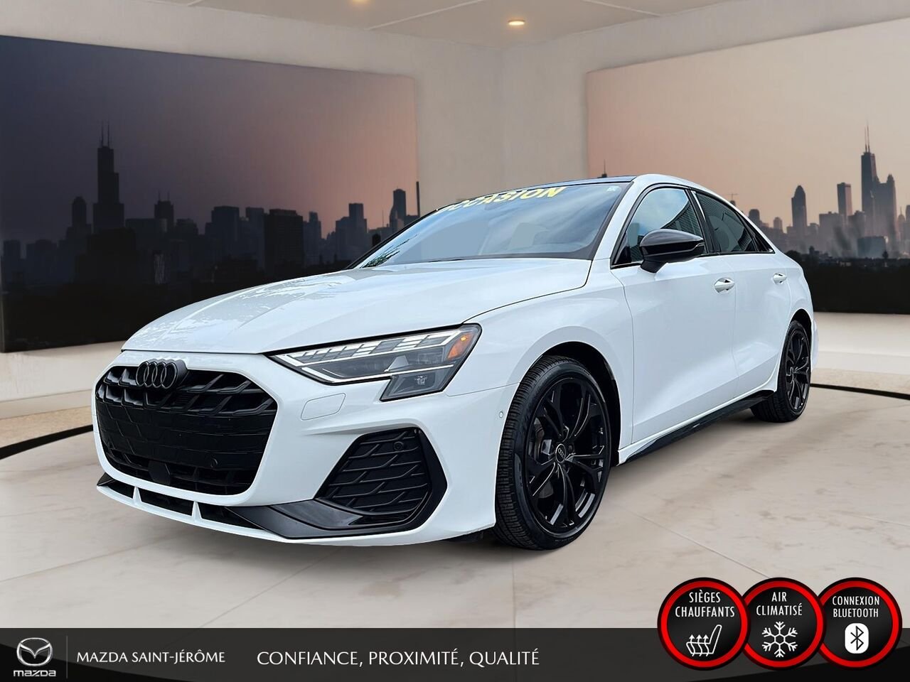 2025 Audi A3 berline White Ste-Agathe des Monts - photo #0