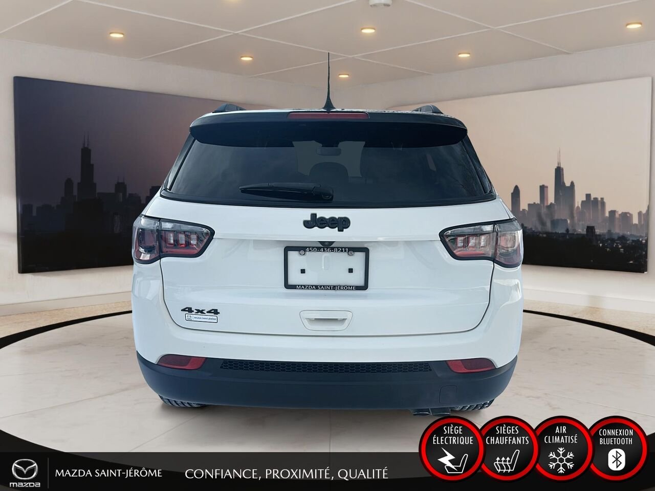 2021 Jeep Compass White Sainte-Agathe-des-Monts - photo #6