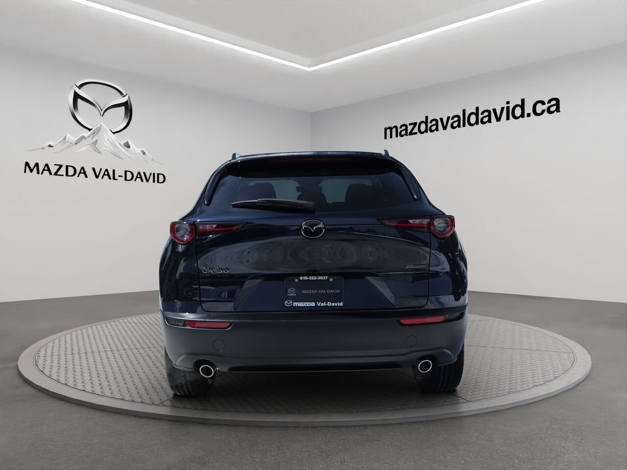 Mazda CX-30 GS AWD 2.5 S Kuro AWD, Toit ouvrant, Sièges en similicuir, Barre de toit peintes. 2026 Bleu cristal foncé mica Val-David - photo #17