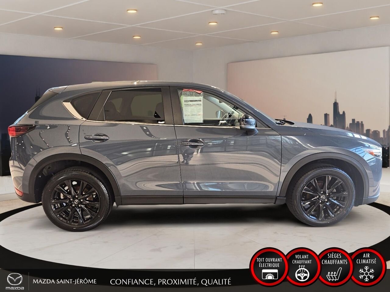 2021 Mazda CX-5 Édition Kuro | CUIR | TOIT OUVRANT | AWD | Grey Saint-Jérôme - photo #4