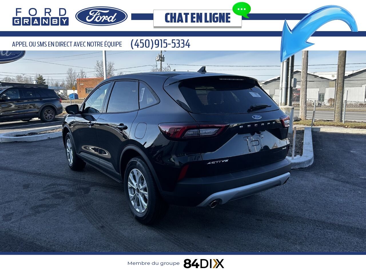 2025 Ford Escape Agate Black Metallic Granby - photo #4