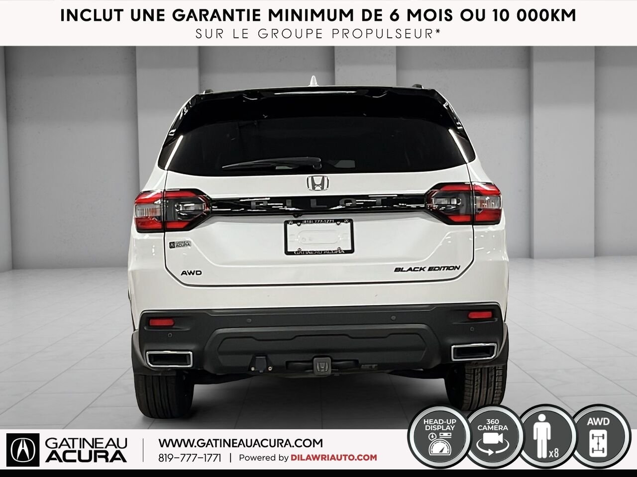 Honda Pilot Black Edition AWD 2024 Blanc Ottawa & Gatineau - photo #15