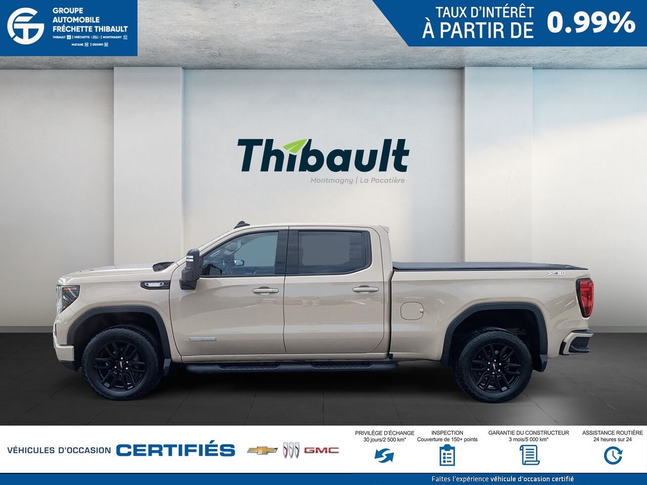 GMC SIERRA Elevation cabine multiplace 4RM 157 po 2022 Beige Montmagny - photo #4