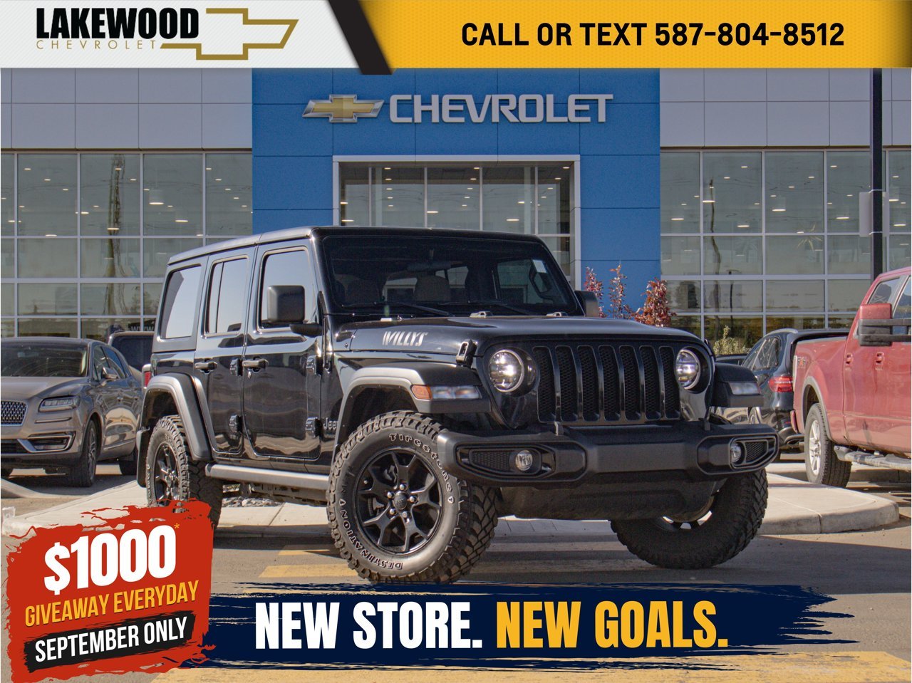 2023 Jeep Wrangler Willys 4 Door 4x4 Black Sherwood Park - photo #0