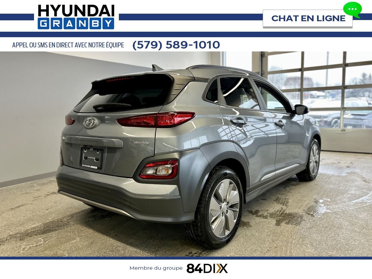 Hyundai Kona électrique 2021 Gris Granby - photo #6